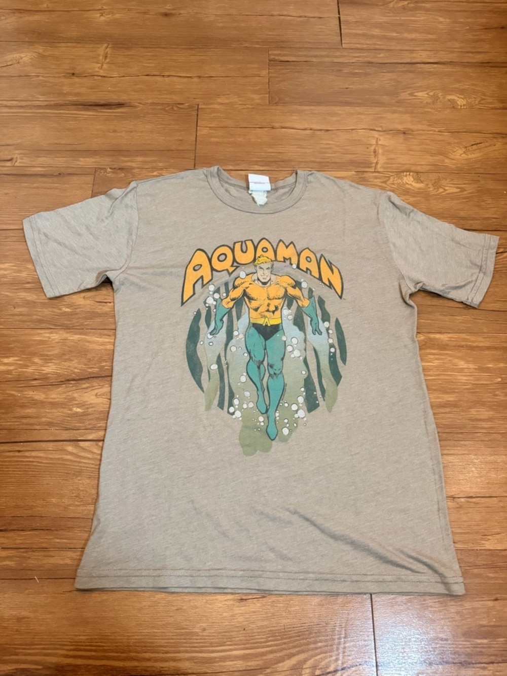 Junk Food Aquaman Graphic Tee Y2K Super Heroes Mens Medium *read desc*